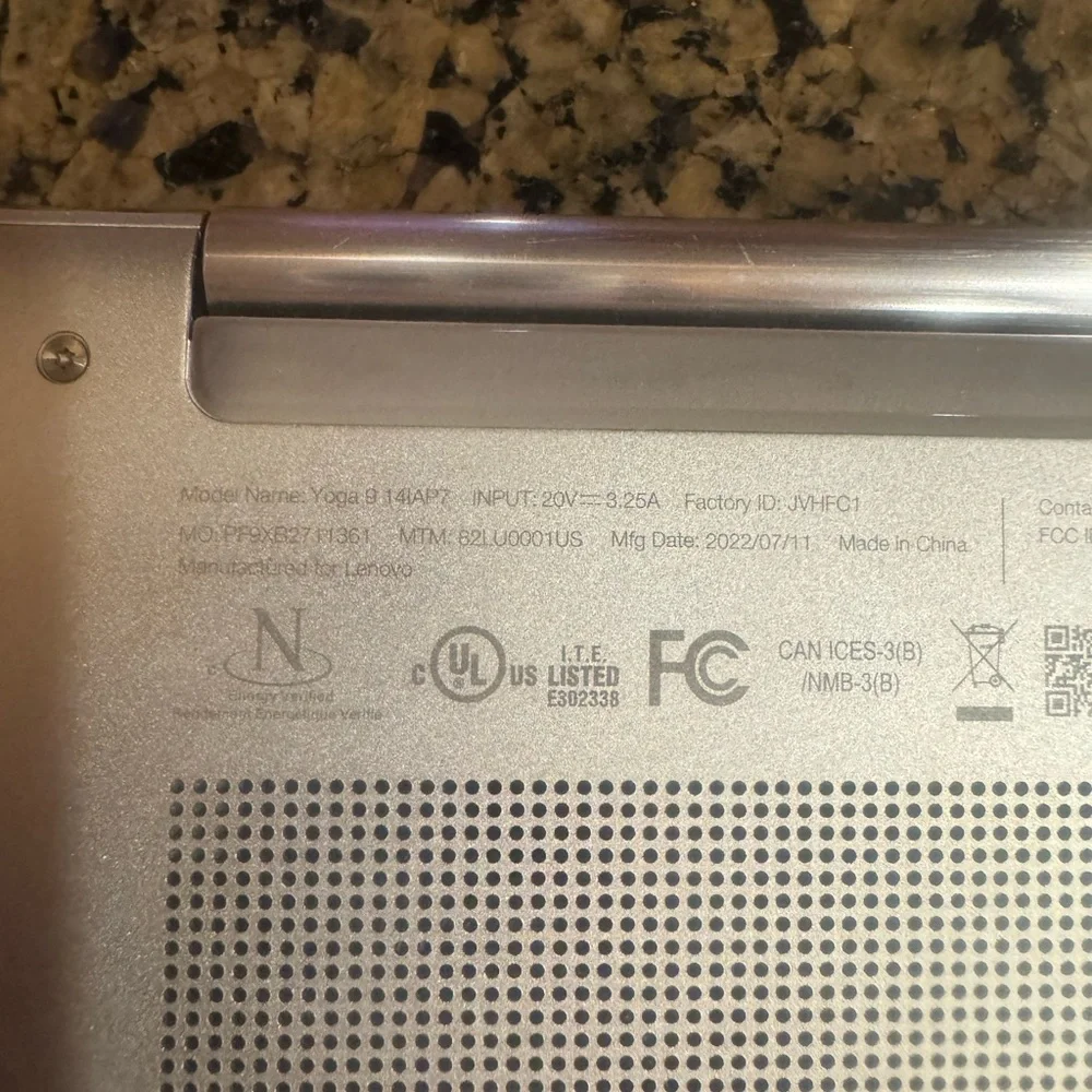 HP Lenovo Yoga Laptop